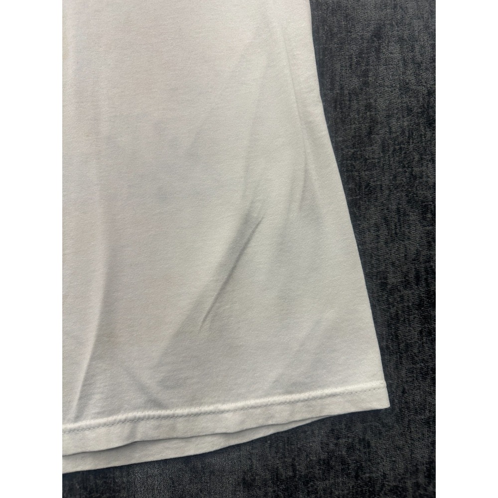 Vintage Fruit Of The Loom T Shirt Mens Medium White Mid-Alabama Corvette Club - Picture 3 of 14